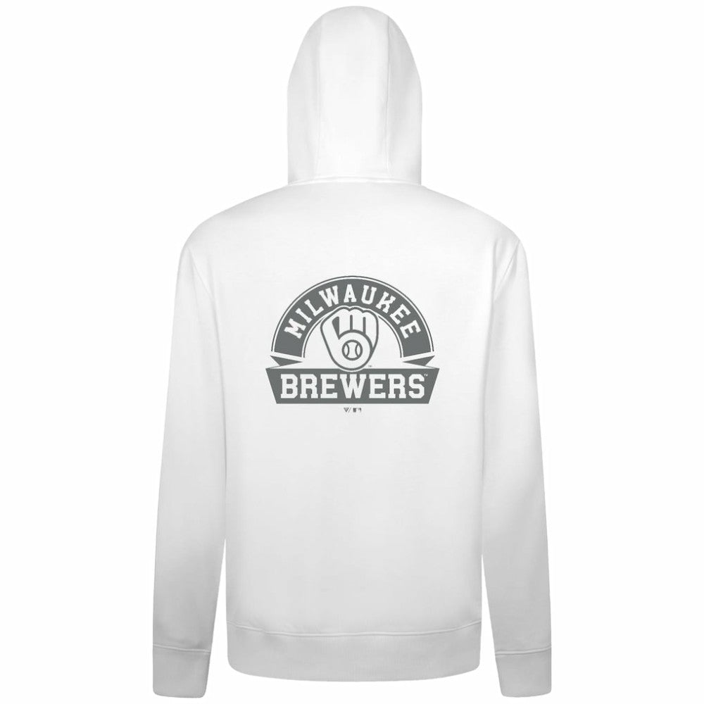 Milwaukee Brewers Levelwear Podium Banner Arch Full-Zip Hoodie - MLB Hoodies
