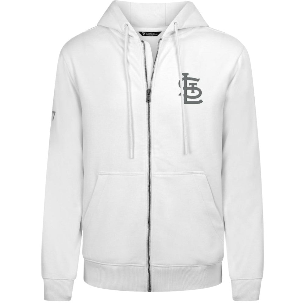 St. Louis Cardinals Levelwear Podium Banner Arch Full-Zip Hoodie - MLB Hoodies