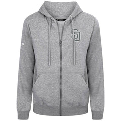 San Diego Padres Levelwear Podium Banner Arch Full-Zip Hoodie - MLB Hoodies