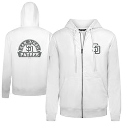 San Diego Padres Levelwear Podium Banner Arch Full-Zip Hoodie - MLB Hoodies