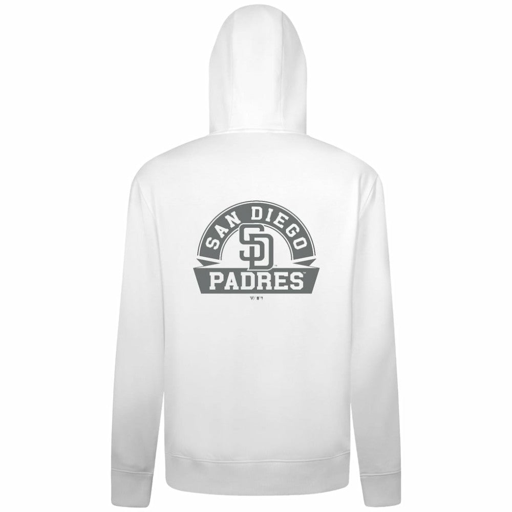San Diego Padres Levelwear Podium Banner Arch Full-Zip Hoodie - MLB Hoodies