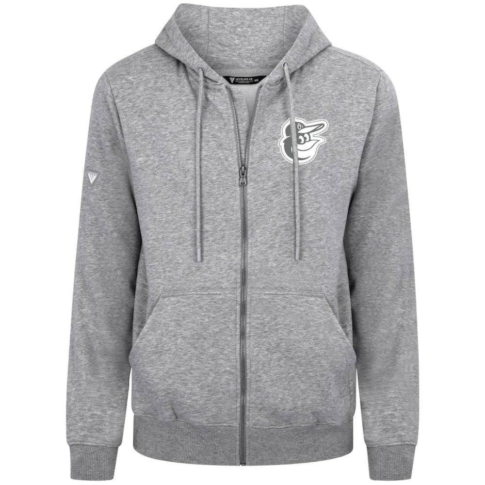 Baltimore Orioles Levelwear Podium Banner Arch Full-Zip Hoodie - MLB Hoodies
