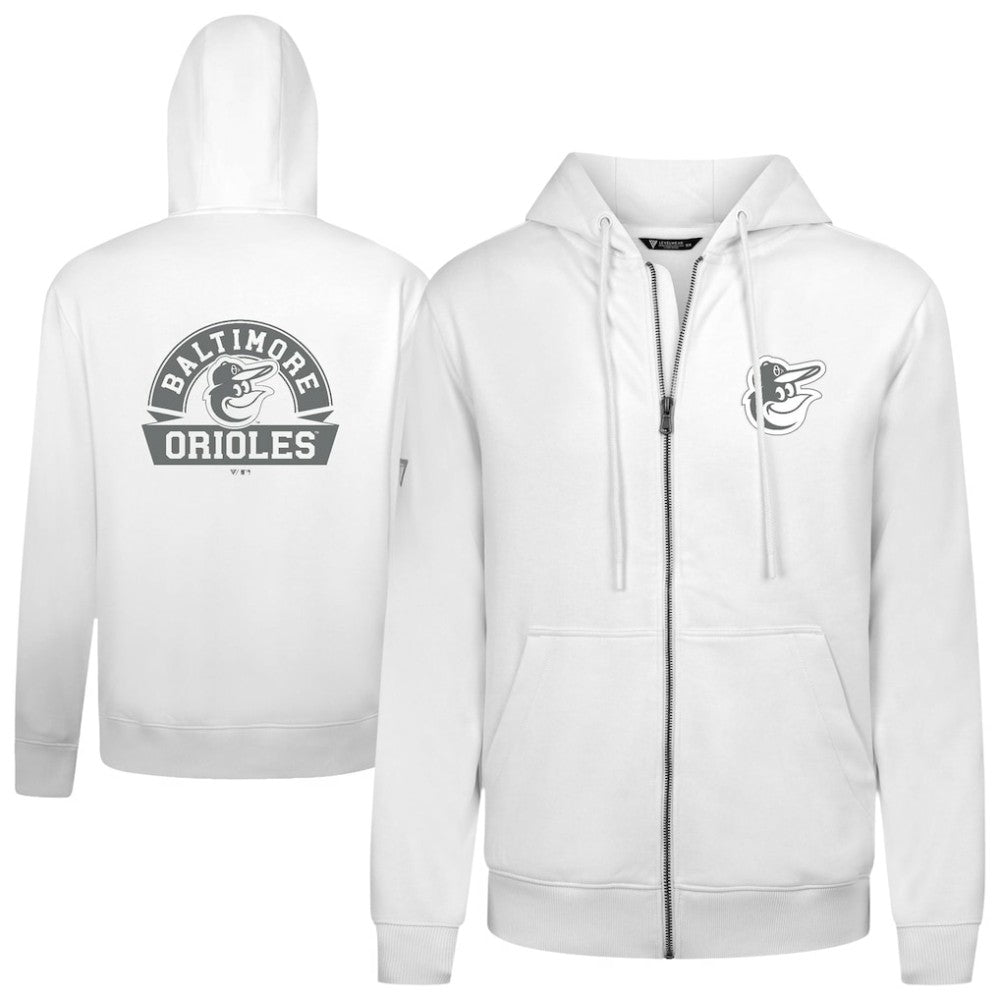 Baltimore Orioles Levelwear Podium Banner Arch Full-Zip Hoodie - MLB Hoodies
