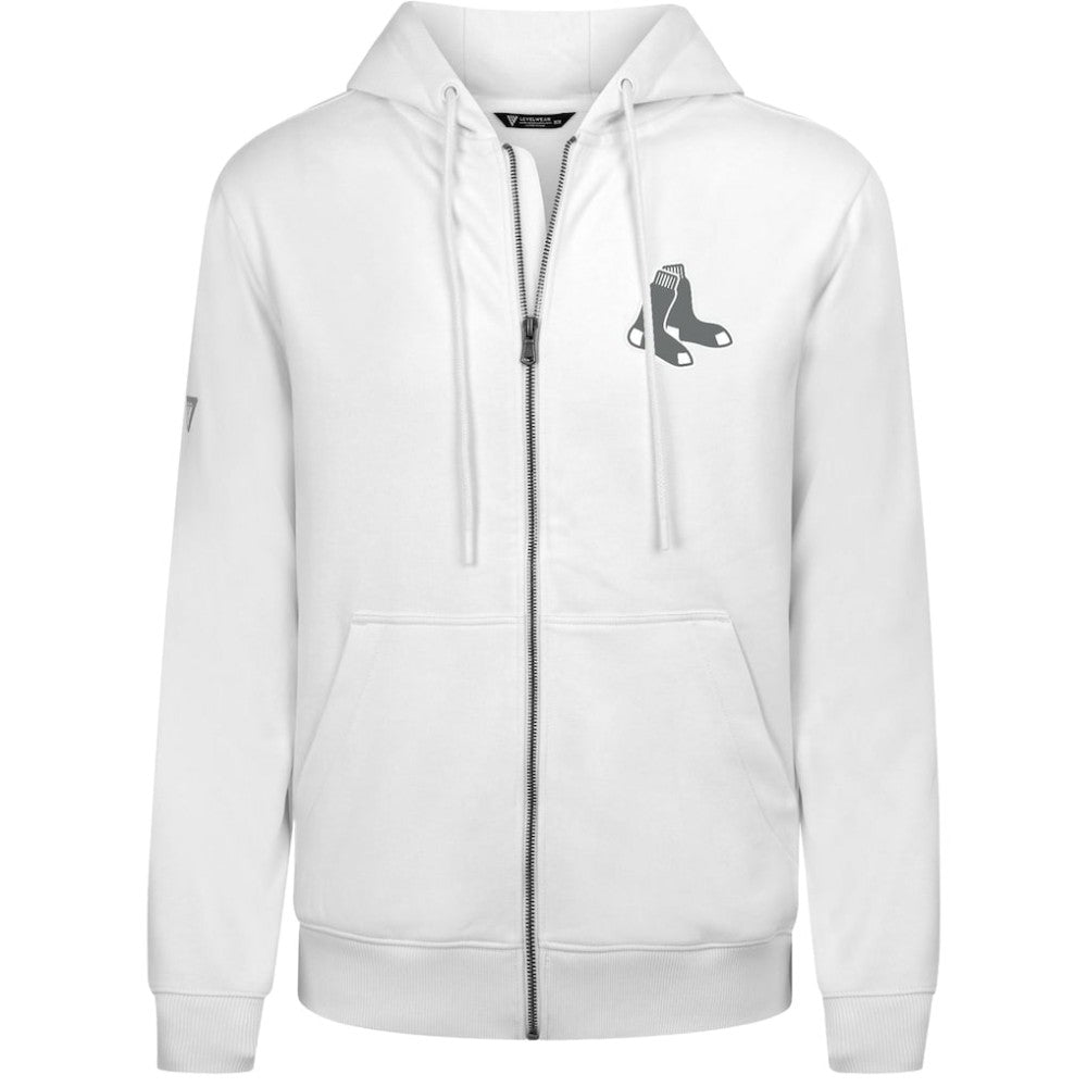 Boston Red Sox Levelwear Podium Banner Arch Full-Zip Hoodie - MLB Hoodies