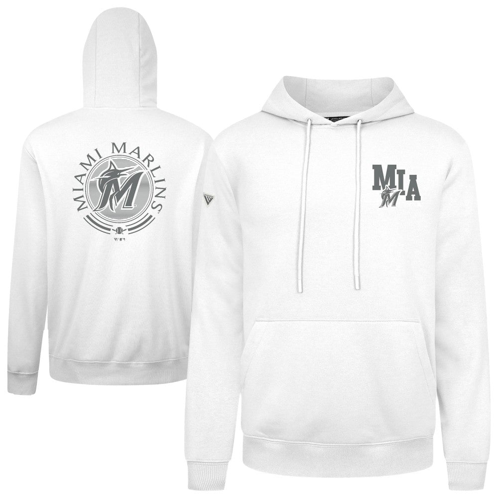 Miami Marlins Levelwear Podium Grain Hoodie - MLB Hoodies