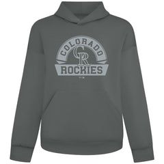 Colorado Rockies Levelwear Luxe Signature Banner Arch Tri-Blend Hoodie - MLB Hoodies