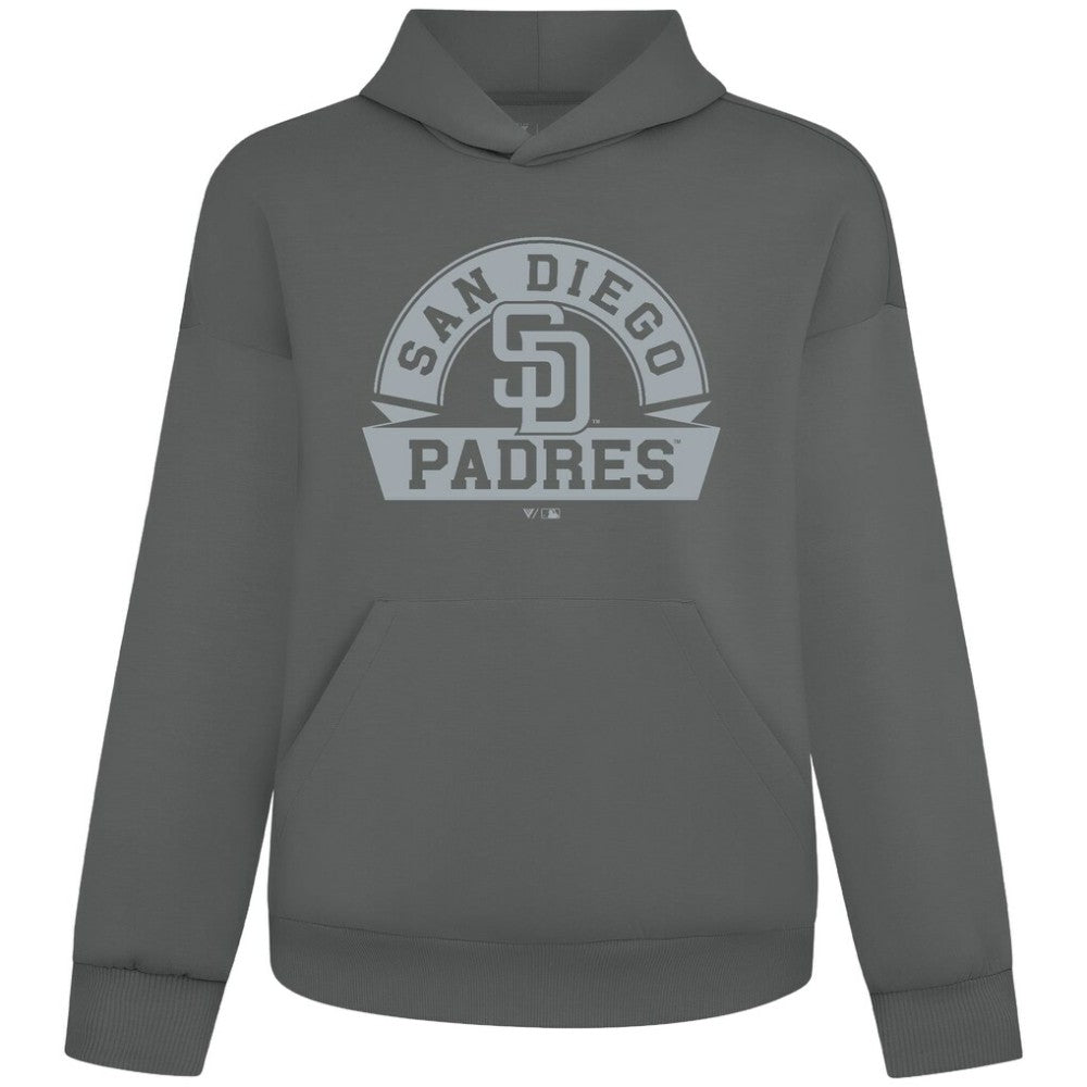 San Diego Padres Levelwear Luxe Signature Banner Arch Tri-Blend Hoodie - MLB Hoodies