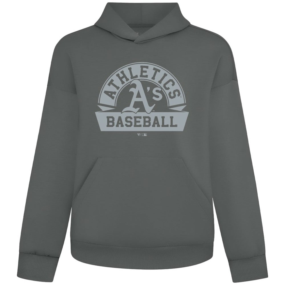 Athletics Levelwear Luxe Signature Banner Arch Tri-Blend Hoodie - MLB Hoodies
