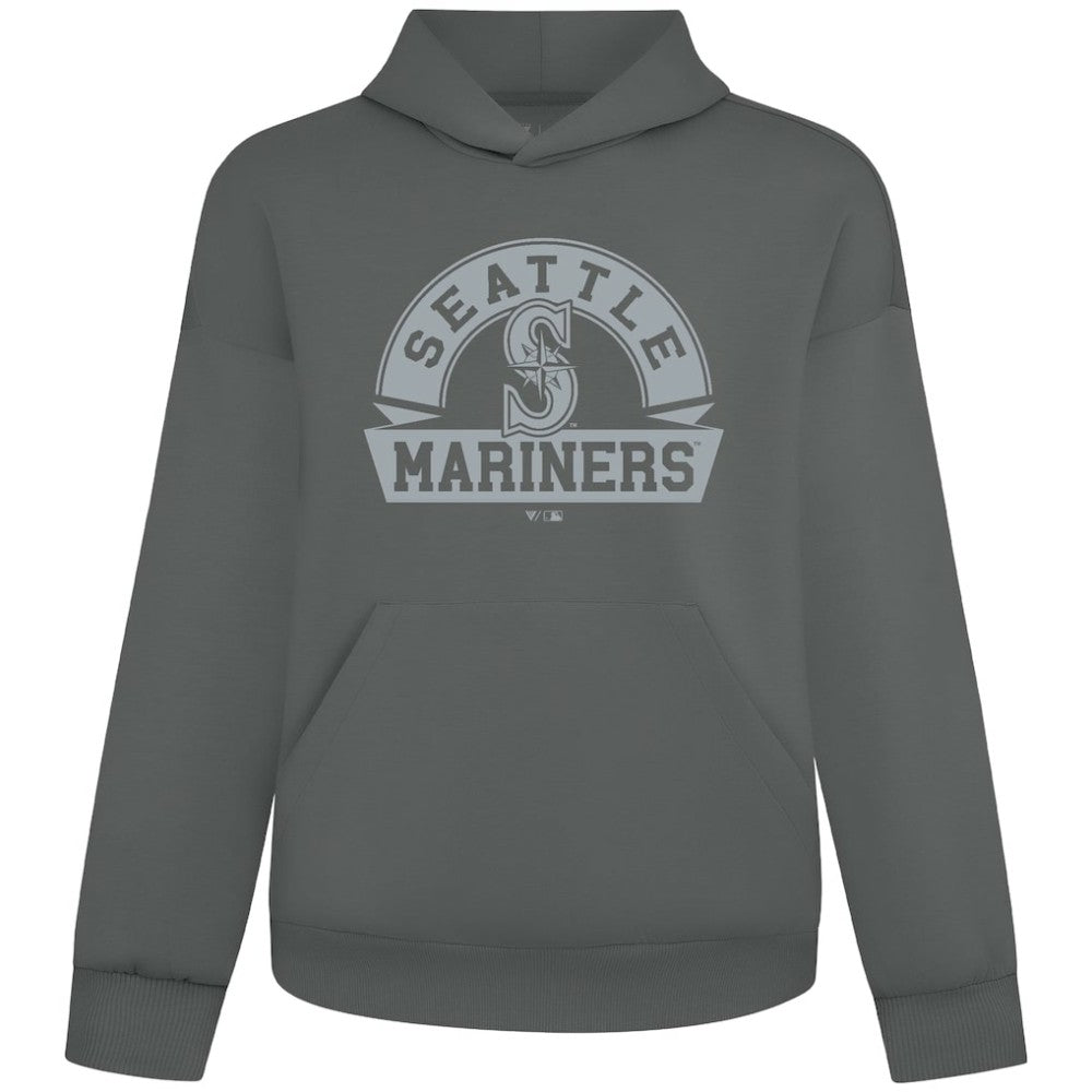 Seattle Mariners Levelwear Luxe Signature Banner Arch Tri-Blend Hoodie - MLB Hoodies