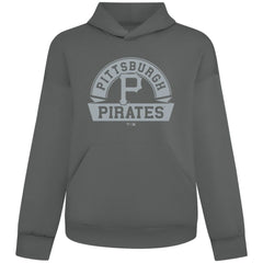 Pittsburgh Pirates Levelwear Luxe Signature Banner Arch Tri-Blend Hoodie - MLB Hoodies