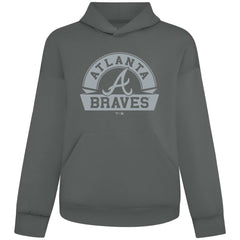Atlanta Braves Levelwear Luxe Signature Banner Arch Tri-Blend Hoodie - MLB Hoodies