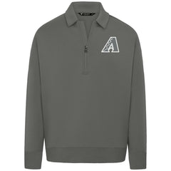Arizona Diamondbacks Levelwear Luxe Signature Quarter-Zip Chenille Logo Tri-Blend Sweatshirt - MLB Sweatshirts
