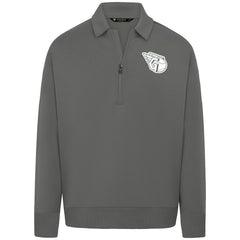 Cleveland Guardians Levelwear Luxe Signature Quarter-Zip Chenille Logo Tri-Blend Sweatshirt - MLB Sweatshirts