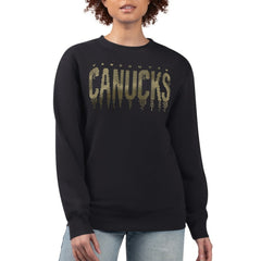 Vancouver Canucks G-III 4Her by Carl Banks Women's Metallic Drop Printed Fleece Sweatshirt -  NHL Sweatshirts