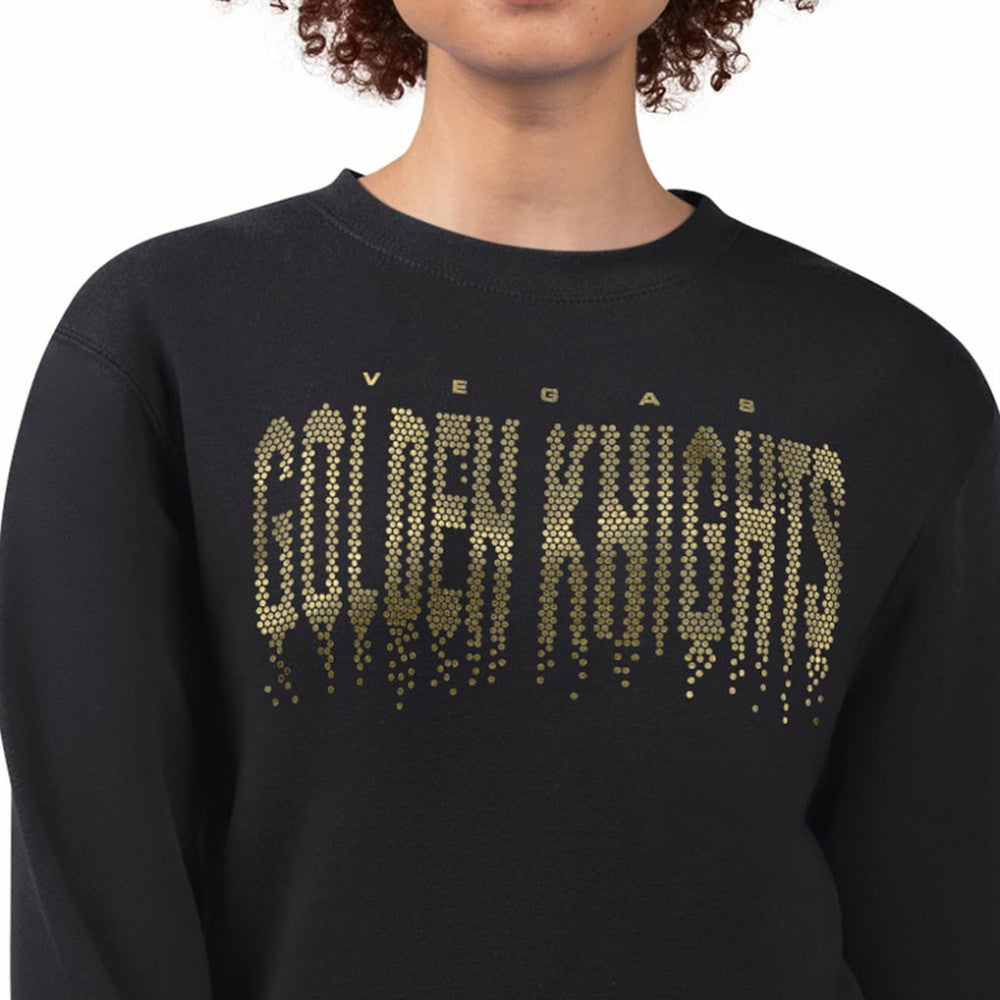 Vegas Golden Knights G-III 4Her by Carl Banks Women's Metallic Drop Printed Fleece Sweatshirt -  NHL Sweatshirts