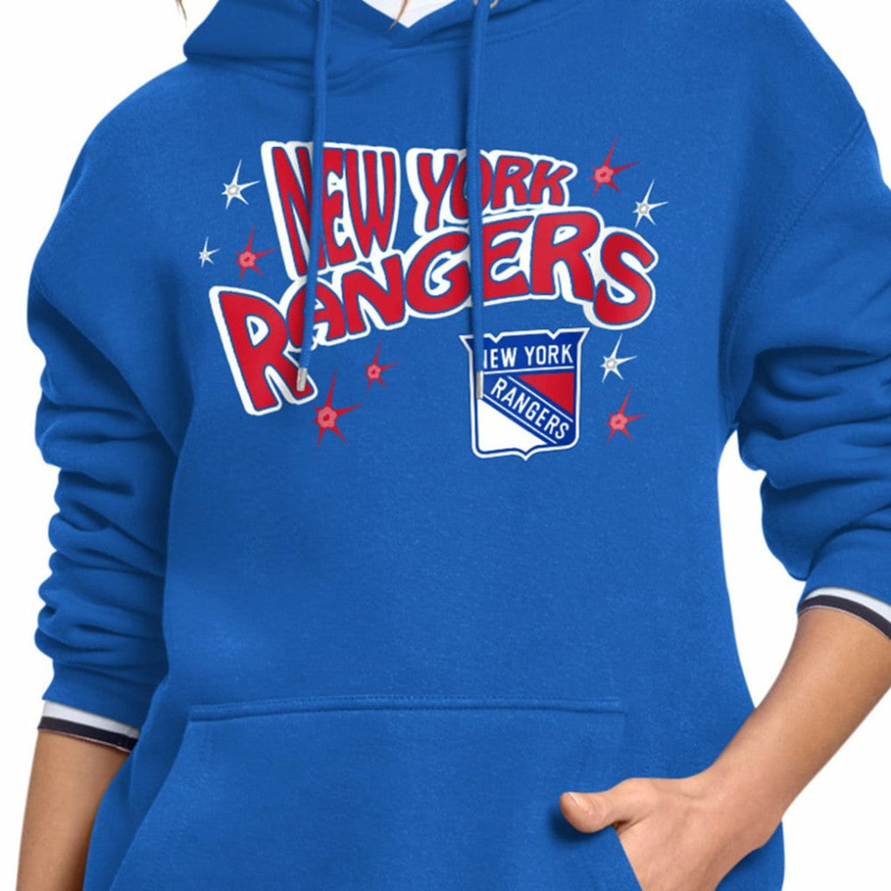 New York Rangers Starter Women's Fireworks Fleece Hoodie -  NHL Hoodies