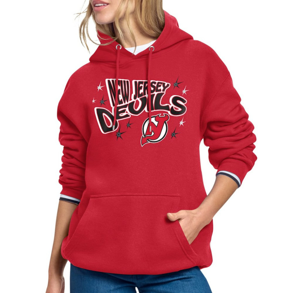 New Jersey Devils Starter Women's Fireworks Fleece Hoodie -  NHL Jerseys