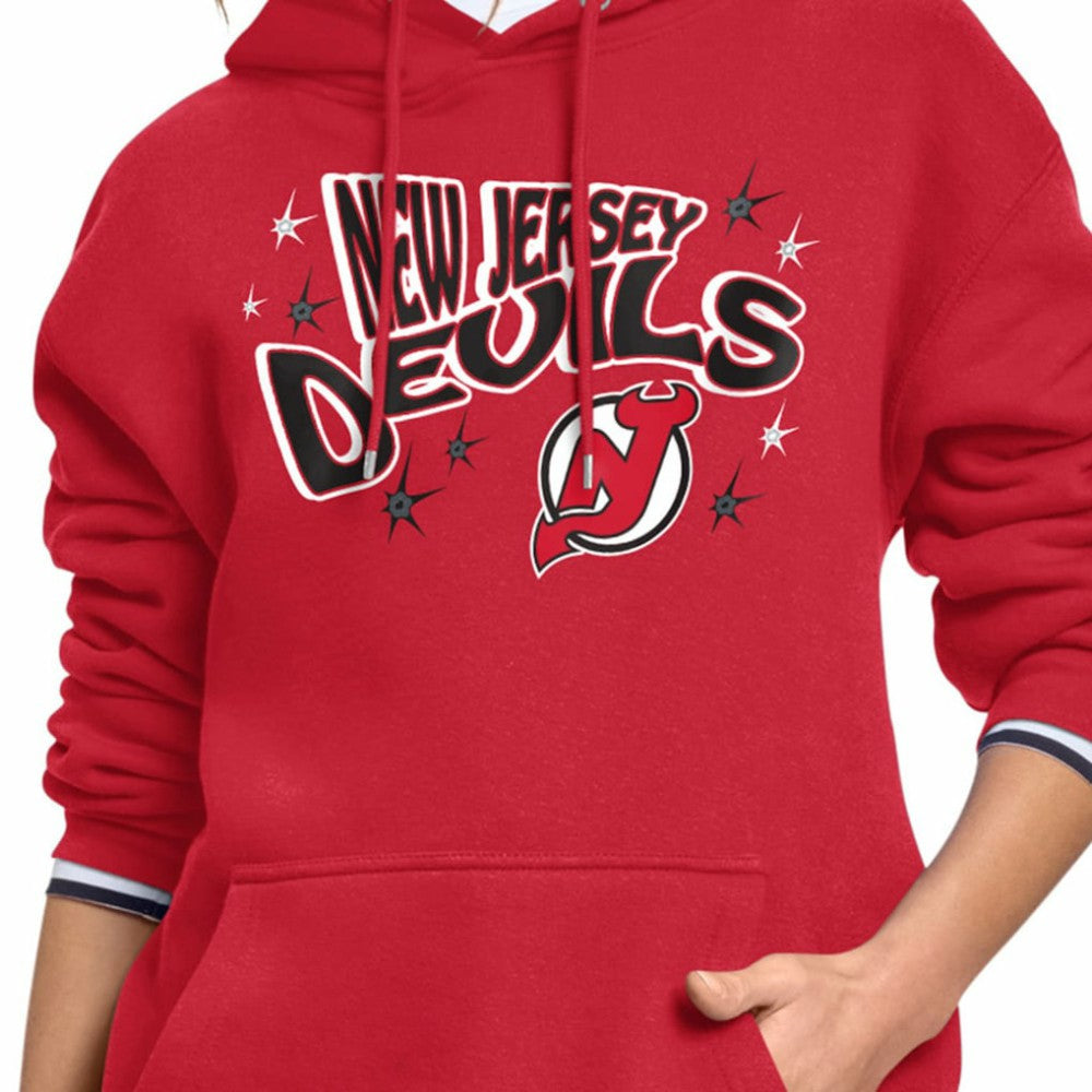 New Jersey Devils Starter Women's Fireworks Fleece Hoodie -  NHL Jerseys