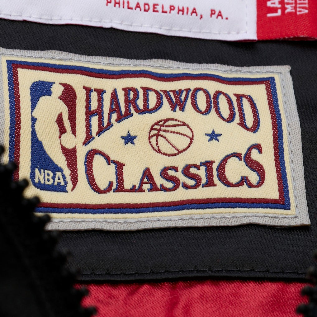 Black Cleveland Cavaliers Hardwood Classics Nights Walk the Tunnel Satin Bomber Full-Snap Hooded Jacket sale | NBA
