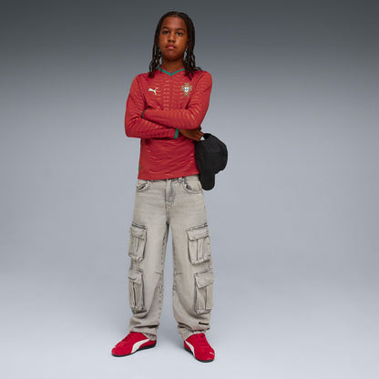 Portugal National Team Youth 2026 Home Replica Long Sleeve Jersey for sale - Red
