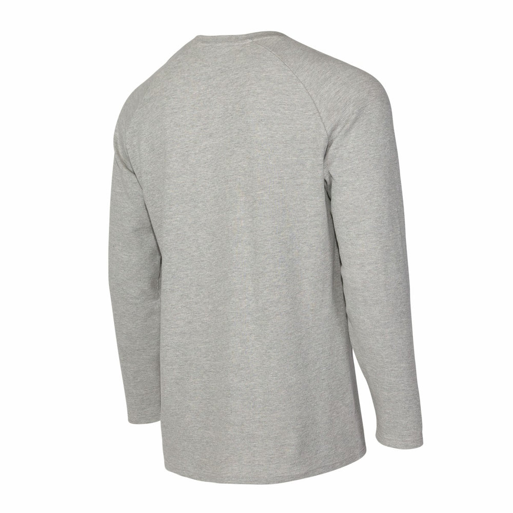 Gray Los Angeles Lakers Concepts Sport Hawthorn Thermal Knit Long Sleeve Henley T-Shirt | NBA