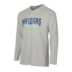 Gray Dallas Mavericks Concepts Sport Hawthorn Thermal Knit Long Sleeve Henley T-Shirt sale | NBA