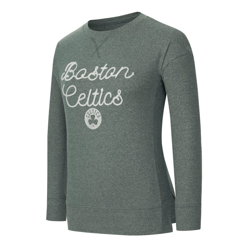 Hunter Green Boston Celtics Concepts Sport Women's Rigor Long Sleeve Jersey T-Shirt | NBA