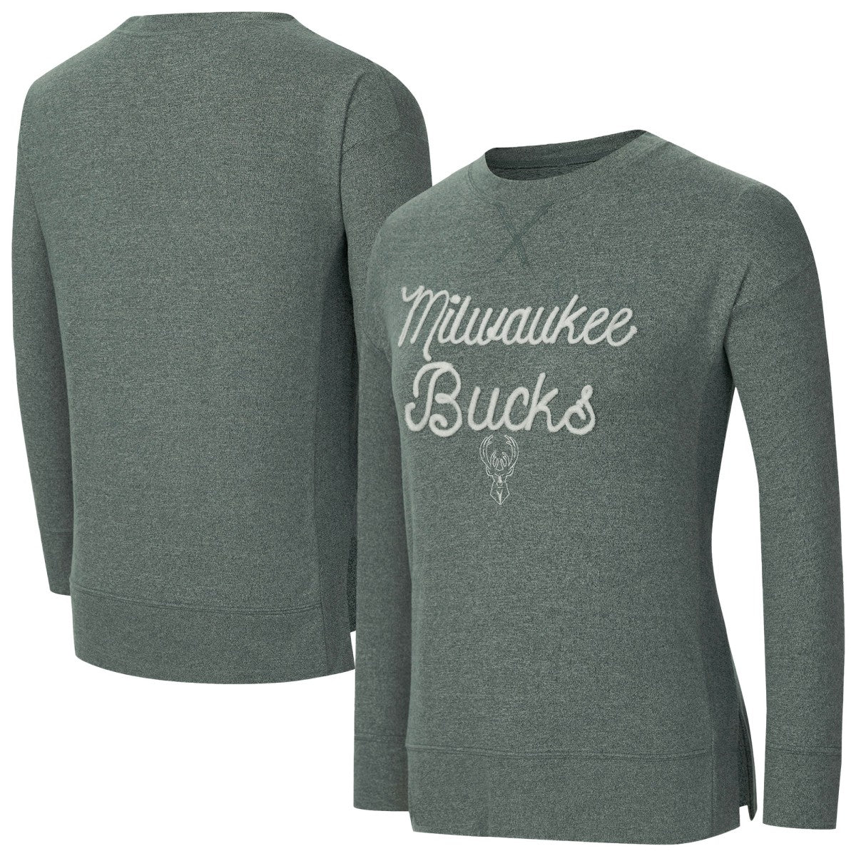 Hunter Green Milwaukee Bucks Concepts Sport Women's Rigor Long Sleeve Jersey T-Shirt | NBA