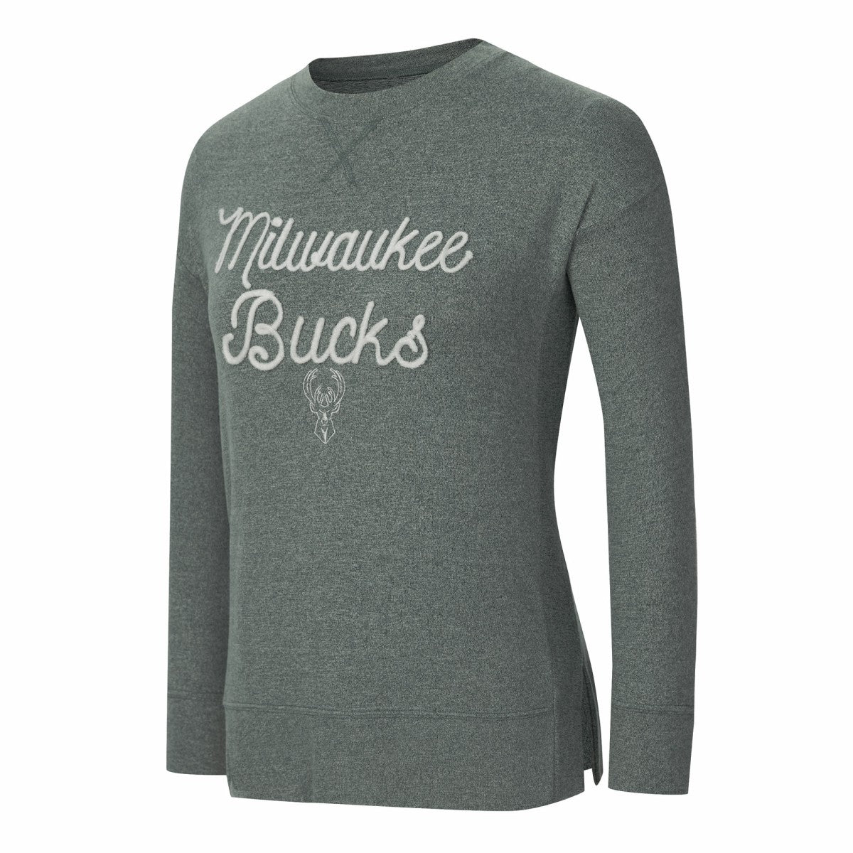 Hunter Green Milwaukee Bucks Concepts Sport Women's Rigor Long Sleeve Jersey T-Shirt | NBA
