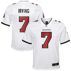 Tampa Bay Buccaneers Bucky Irving  Youth White Game Jersey | NFL Online