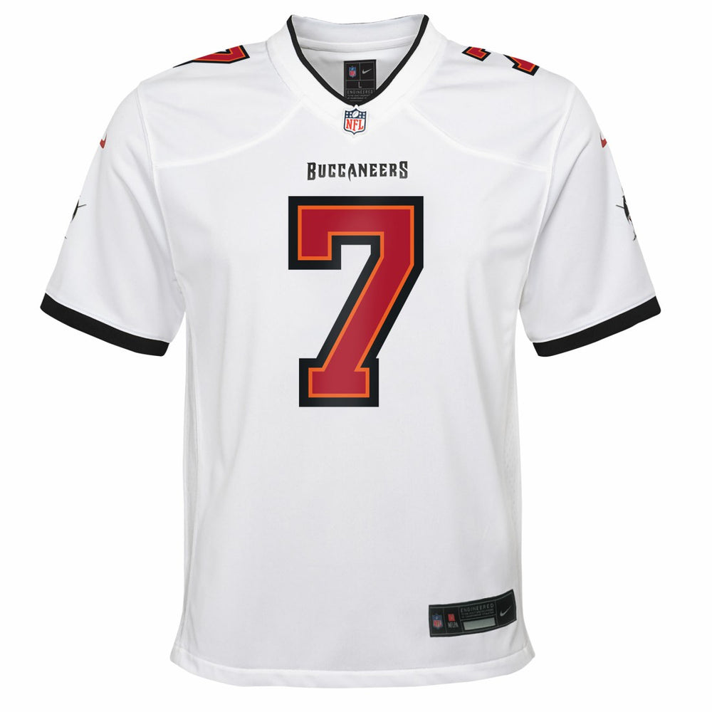 Tampa Bay Buccaneers Bucky Irving  Youth White Game Jersey | NFL Online
