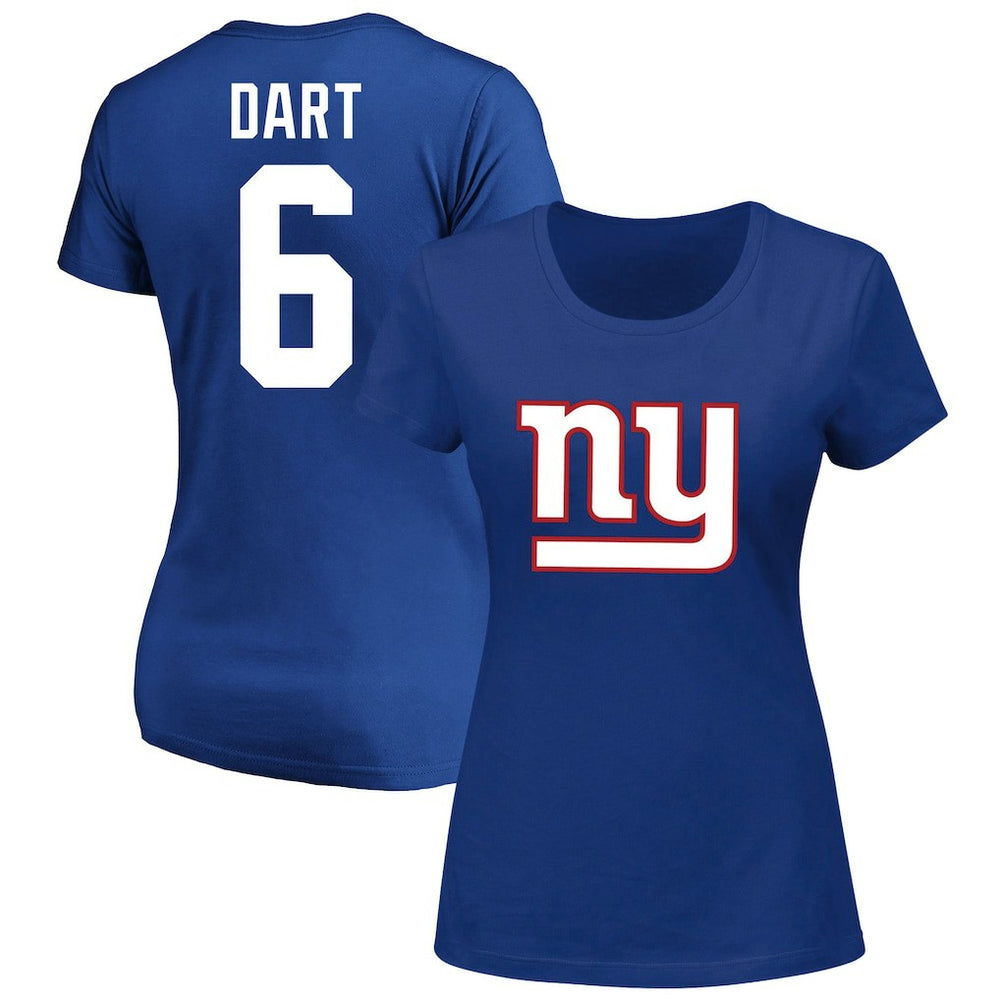 New York Giants Jaxson Dart  Women's Plus Size Name & Number Scoop Neck T-Shirt | NFL Near me