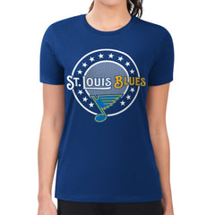 St. Louis Blues G-III 4Her by Carl Banks Women's Super-Slim Lightweight Pinstripe Circle Graphic T-Shirt -  NHL T-shirts