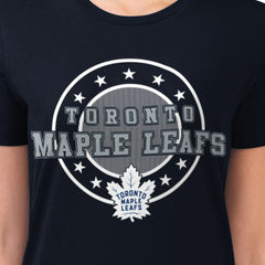 Toronto Maple Leafs G-III 4Her by Carl Banks Women's Super-Slim Lightweight Pinstripe Circle Graphic T-Shirt -  NHL T-shirts