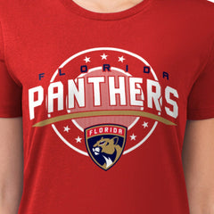 Florida Panthers G-III 4Her by Carl Banks Women's Super-Slim Lightweight Pinstripe Circle Graphic T-Shirt -  NHL T-shirts