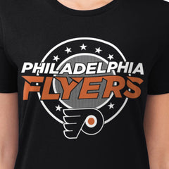 Philadelphia Flyers G-III 4Her by Carl Banks Women's Super-Slim Lightweight Pinstripe Circle Graphic T-Shirt -  NHL T-shirts