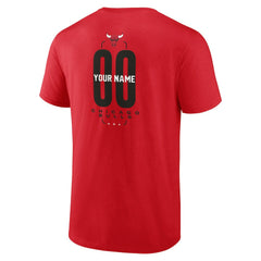 Red Chicago Bulls Center Court Name & Number Custom T-Shirt sale | NBA