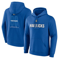Blue Dallas Mavericks Center Court Name & Number Custom Hoodie sale | NBA