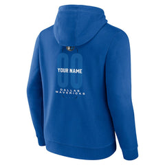 Blue Dallas Mavericks Center Court Name & Number Custom Hoodie sale | NBA