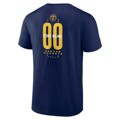 Navy Denver Nuggets Center Court Name & Number Custom T-Shirt sale | NBA