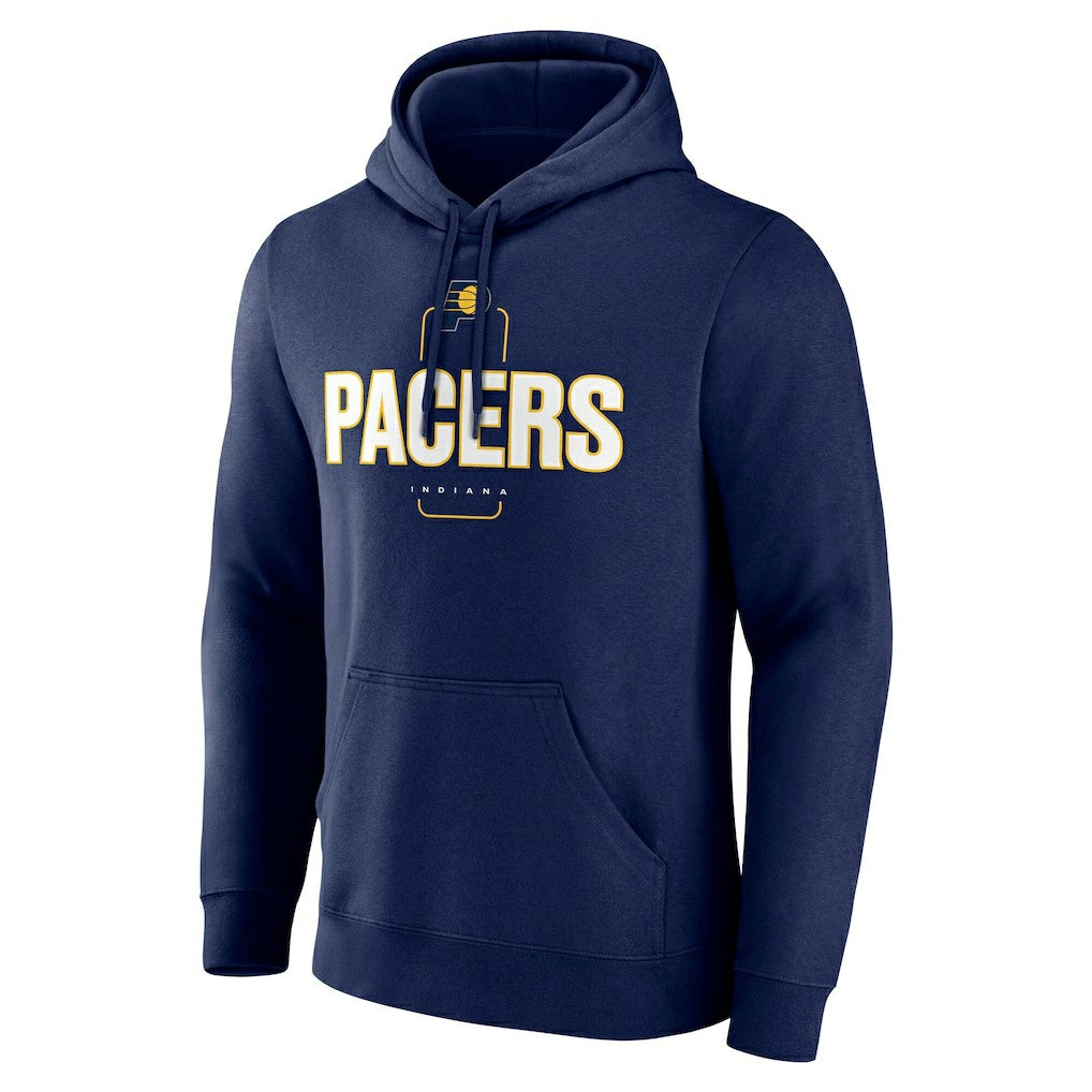 Navy Indiana Pacers Center Court Name & Number Custom Hoodie | NBA