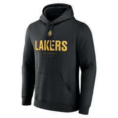 Black Los Angeles Lakers Center Court Name & Number Custom Hoodie | NBA