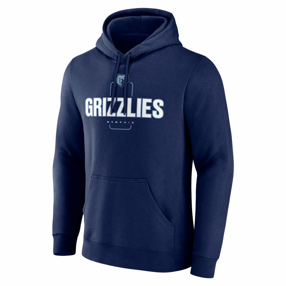Navy Memphis Grizzlies Center Court Name & Number Custom Hoodie | NBA
