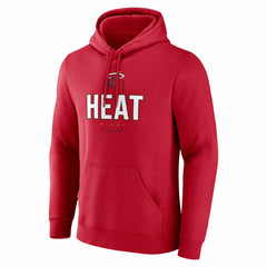 Red Miami Heat Center Court Name & Number Custom Hoodie | NBA