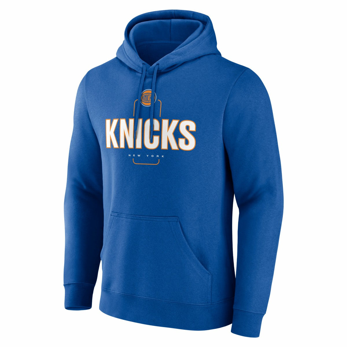Blue New York Knicks Center Court Name & Number Custom Hoodie | NBA