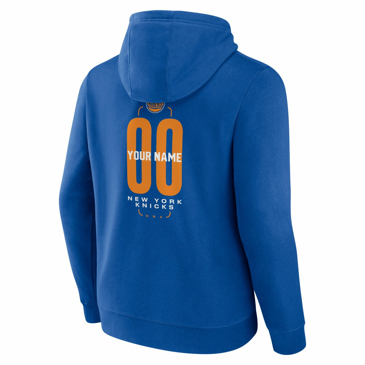 Blue New York Knicks Center Court Name & Number Custom Hoodie | NBA