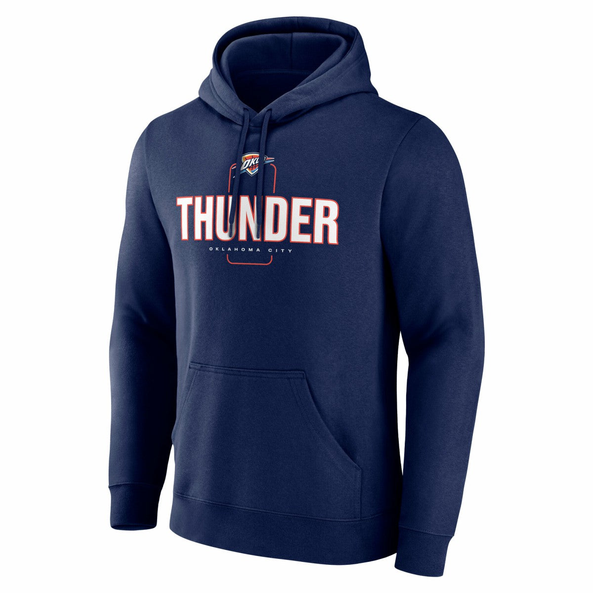 Navy Oklahoma City Thunder Center Court Name & Number Custom Hoodie | NBA