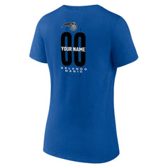 Blue Orlando Magic Women's Center Court Name & Number Custom V-Neck T-Shirt | NBA