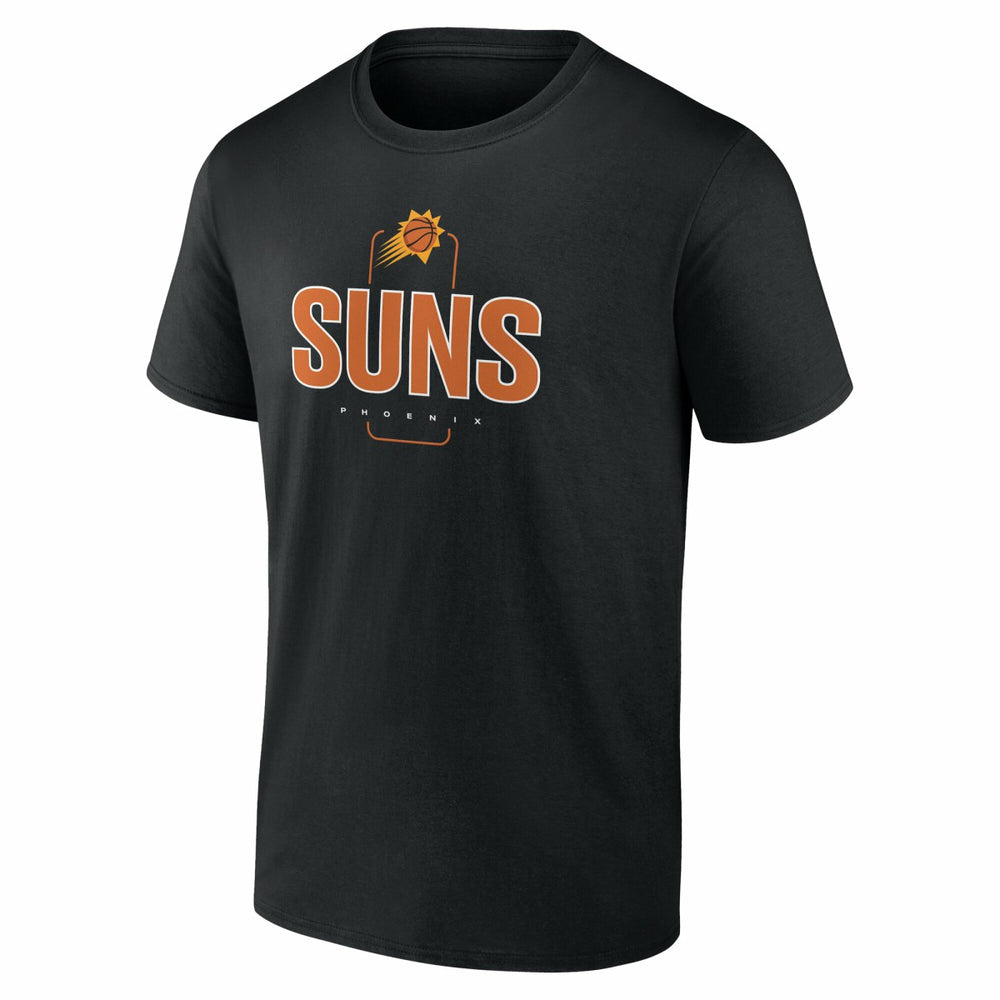 Black Phoenix Suns Center Court Name & Number Custom T-Shirt | NBA