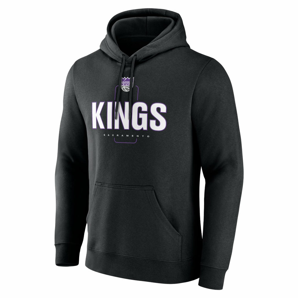 Black Sacramento Kings Center Court Name & Number Custom Hoodie | NBA